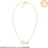 Golden Personalised To Infinity Necklace
