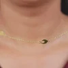 Golden Petal Link Necklace