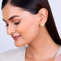 Golden Petals Studs