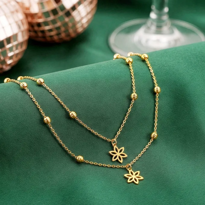 Golden Piece of Me Layered Necklace