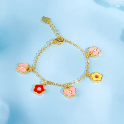 Golden Pookie Floral Kids Bracelet (0 - 2 Years)