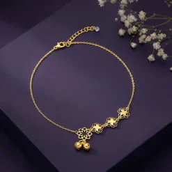Golden Pretty Bloom Anklet