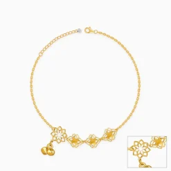 Golden Pretty Bloom Anklet