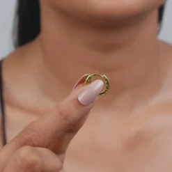 Golden Princess Hoop Earrings