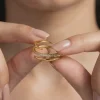 Golden Radiant Divide Ring (Size 12)
