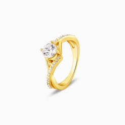 Golden Rhomboid Ring