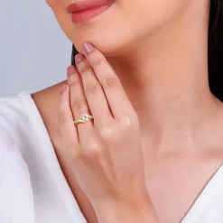 Golden Rhomboid Ring