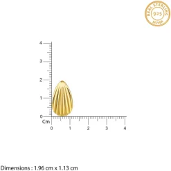 Golden Riva Stud Earrings