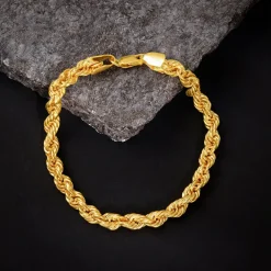 Golden Rope Bracelet For Him