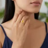 Golden Royal Topaz Ring