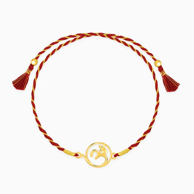 Golden Sacred Omkara Rakhi