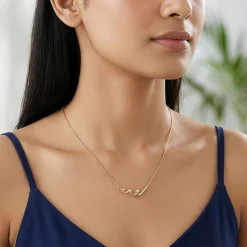 Golden Serpent Pulse Necklace