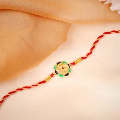 Golden Shubh Swastik Rakhi