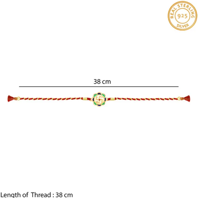 Golden Shubh Swastik Rakhi