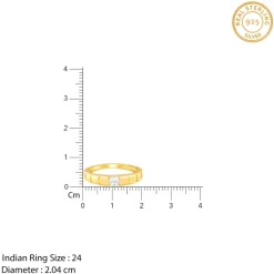 Golden Signature Stone Ring For Him