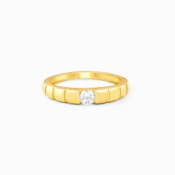 Golden Signature Stone Ring For Him