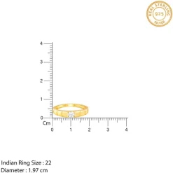 Golden Signature Stone Ring For Him
