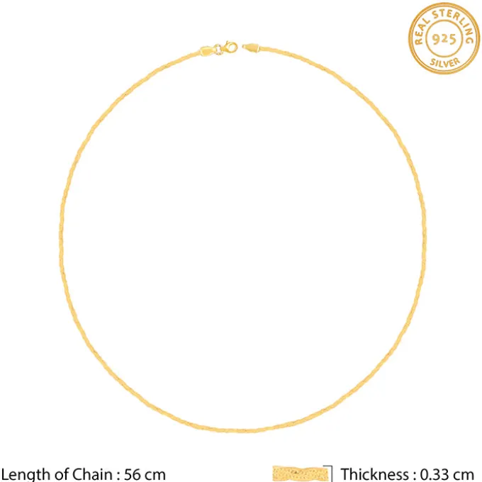 Golden Snake Chain For Him