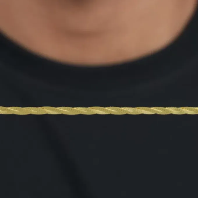 Golden Snake Chain For Him