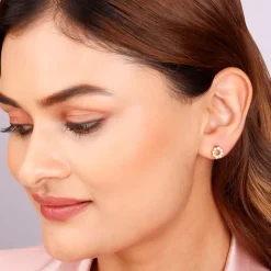 Golden Sparkling Earrings