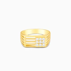 Golden Square in Rectangle Ring For Him