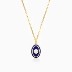 Golden St. Peter's Basilica Sky Pendant with Link Chain