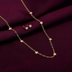 Golden Star Constellation Pendant Set