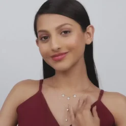 Golden Star Studded Layered Necklace