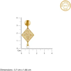 Golden Stay With Me Earrings