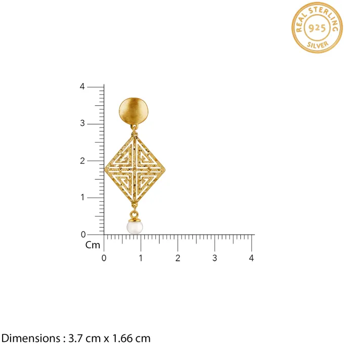 Golden Stay With Me Earrings
