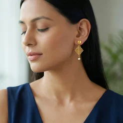Golden Stay With Me Earrings