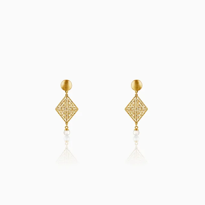 Golden Stay With Me Earrings
