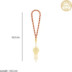 Golden Swastik Bloom Lumba Rakhi