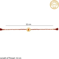 Golden Swastik Chakra Rakhi