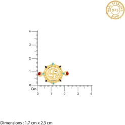 Golden Swastika Mandala Rakhi