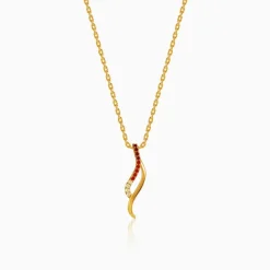 Golden Tanirika Pendant With Link Chain