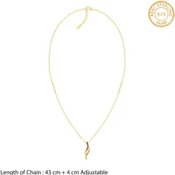 Golden Tanirika Pendant With Link Chain