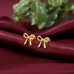 Golden Tied with Love Earrings
