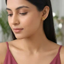 Golden Tied with Love Earrings