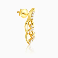 Golden Tiered Shine Earrings