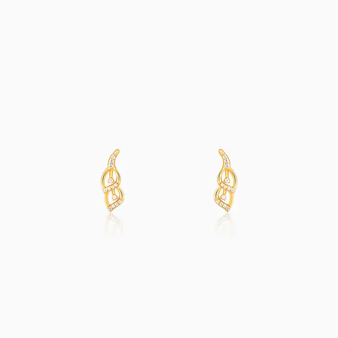 Golden Tiered Shine Earrings