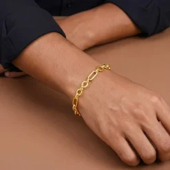 Golden Titan Link Bracelet For Him