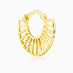 Golden Tracks Hoop Earrings