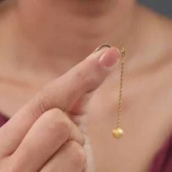 Golden Treasure Dangler Earrings
