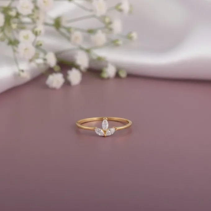 Golden Trinity Gleam Ring