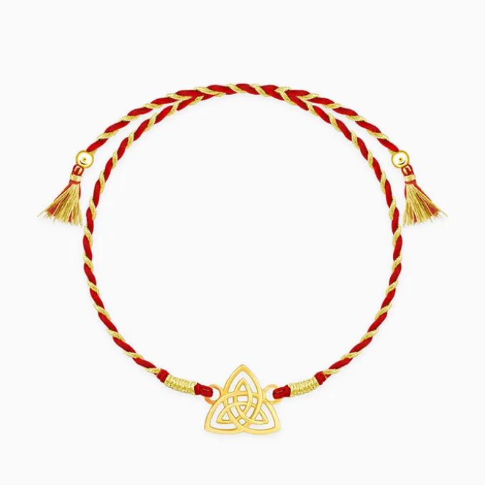 Golden Trinity Rakhi