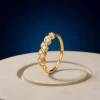 Golden Twisted Sparkle Ring (Size 12)