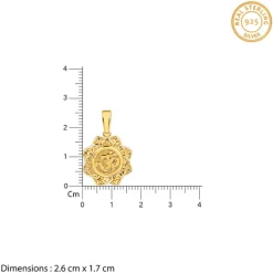 Golden Unique Om Pendant With Box Chain
