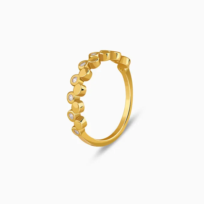 Golden Urban Loop Ring