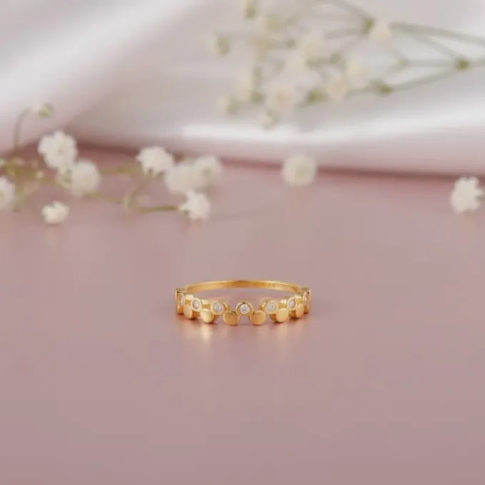 Golden Urban Loop Ring